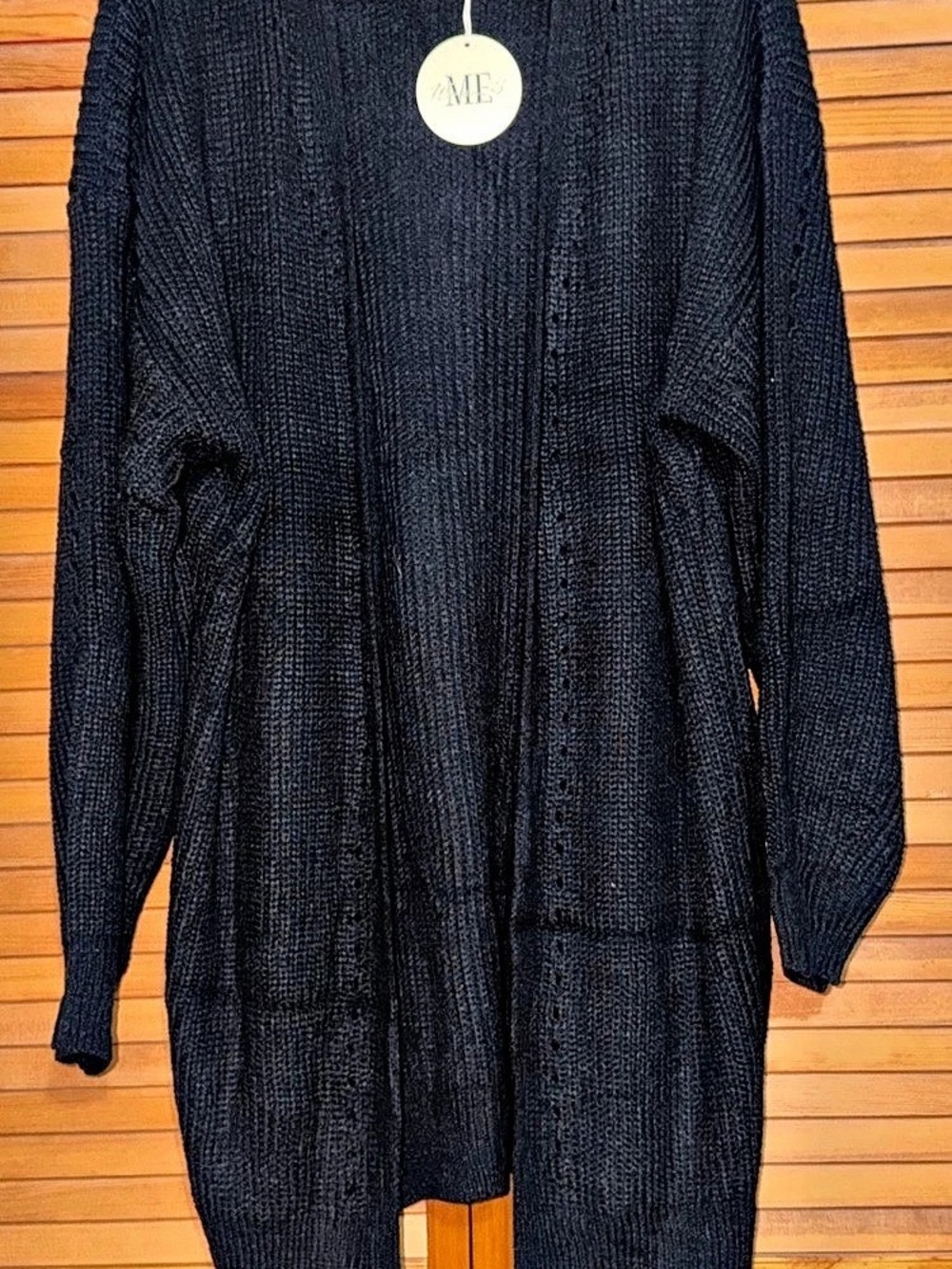 WANNA B ME Black Cardigan